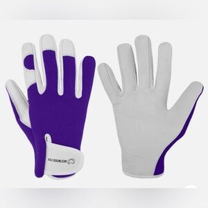 NWT Purple and White Westwood Fox Safety Work Gloves